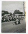 Woman and bicycle on parade 1971.jpg